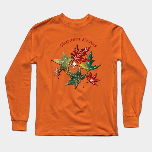 Autumn Leaves Long Sleeve T-Shirt by PaintingsbyArlette